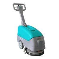 Smart wire type hand battery minil floor scrubber with single brush